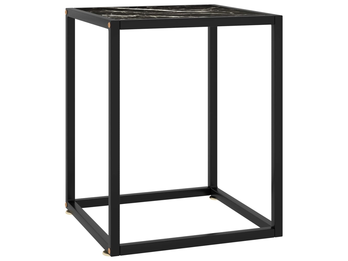 Mesita de centro VIDAXL Negro Cristal (40x40x50 cm)