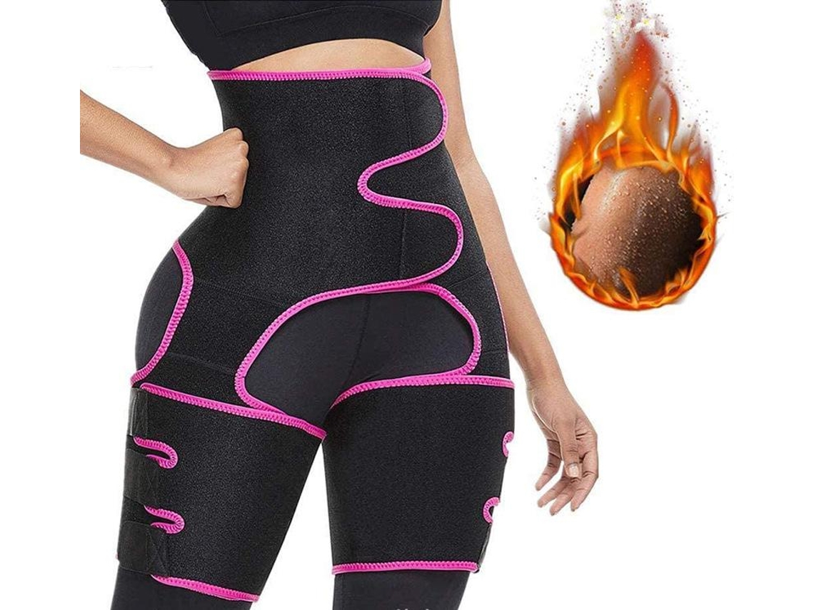 Faja reductora de cintura alta y muslos para mujer, talla grande