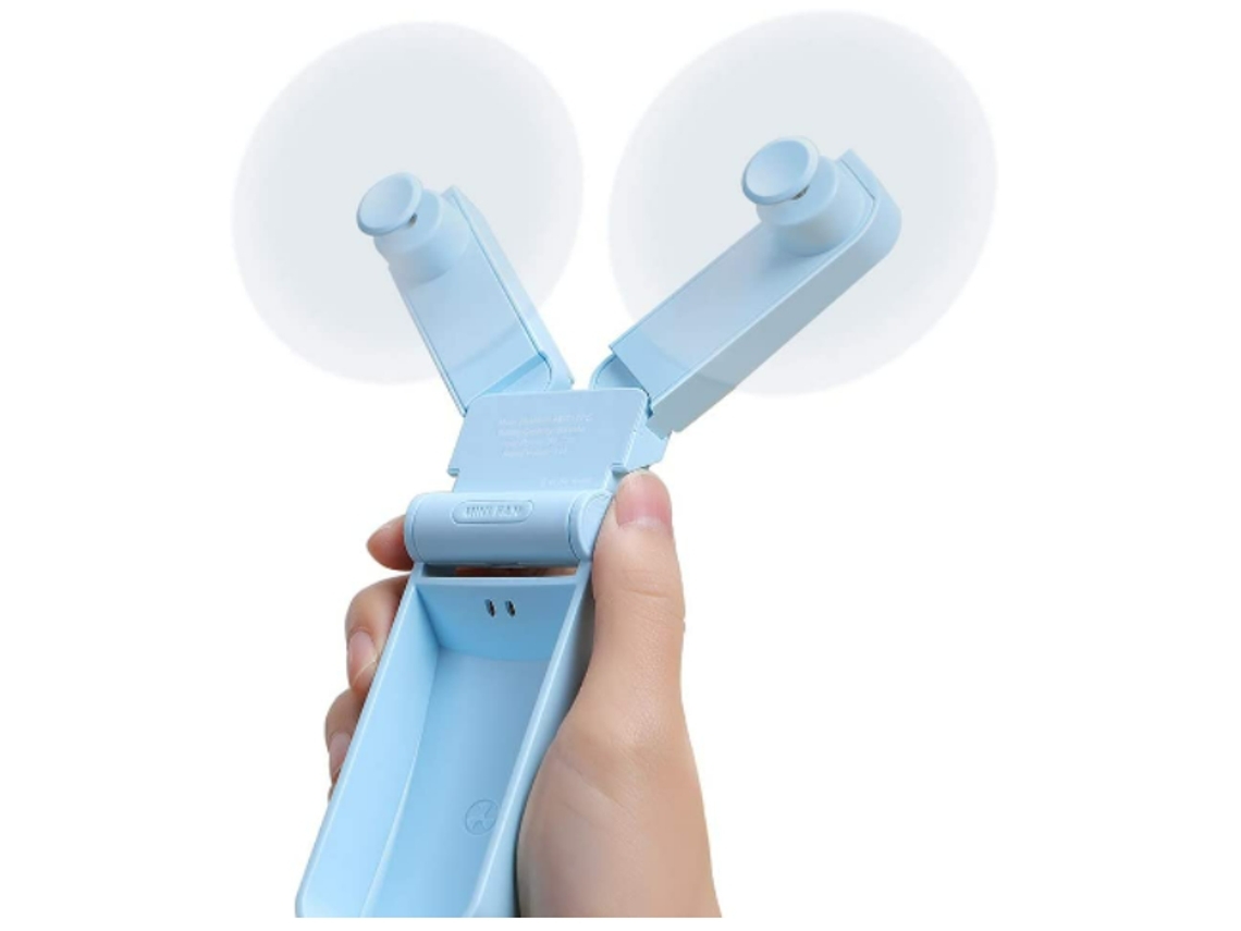 Ventilador de Mano Portátil ENZON USB 2 Velocidades Azul