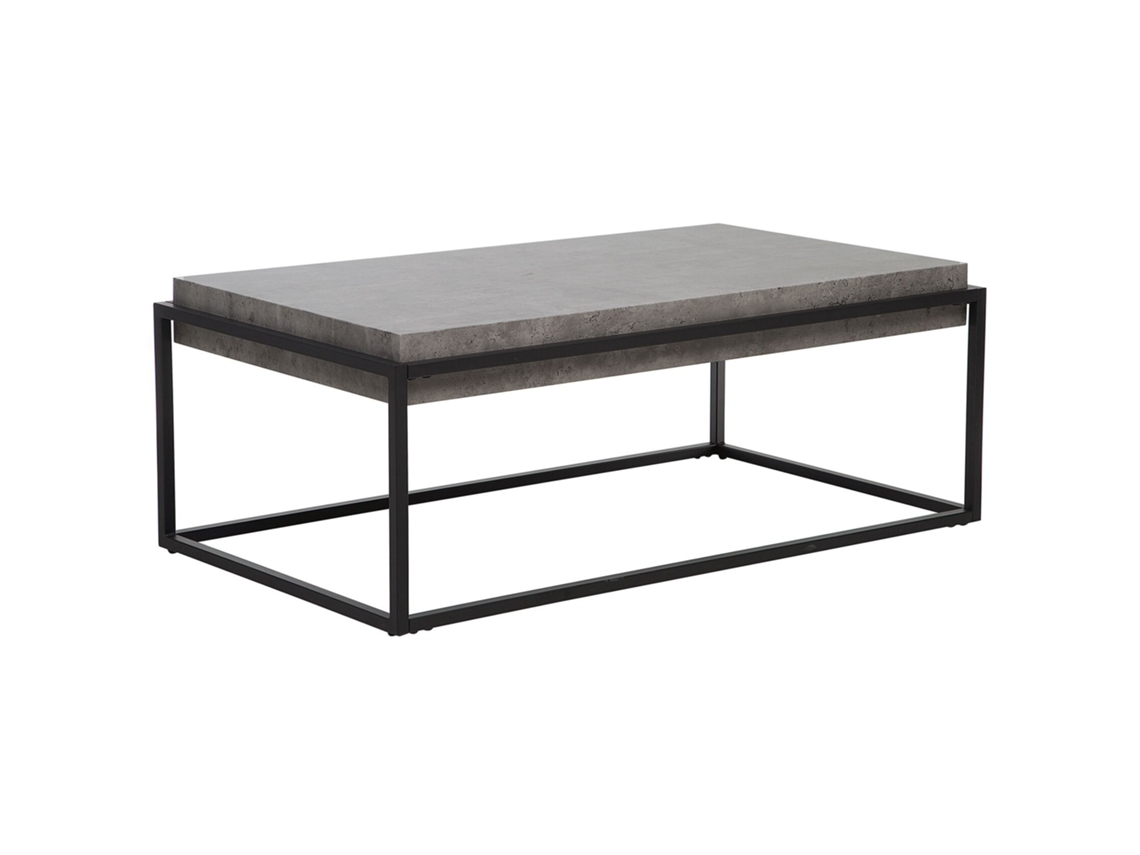 Mesa auxiliar BELIANI Altos de MDF Gris 64x104x44
