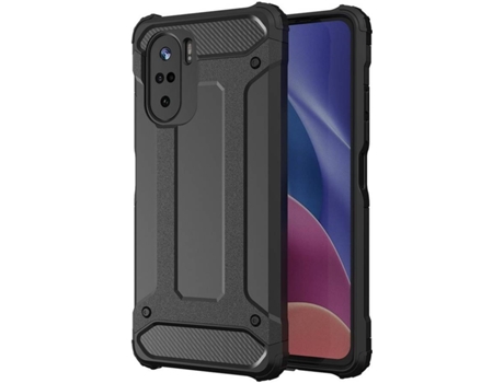 Funda Xiaomi Redmi K40/K40 Pro/K40 Pro Plus/Poco F3 LMOBILE Hybrid (Negro)