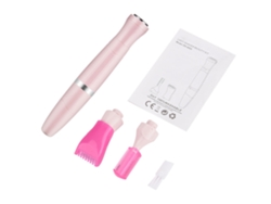 Depilador Eléctrico 3 En 1 Para Depilación Corporal, Afeitado Y Corrección De Cejas Rosa