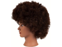 Cabeza De Maniquí Con Cabello Rizado 100% Natural, Cabeza De Entrenamiento, Maniquí, Muñeca