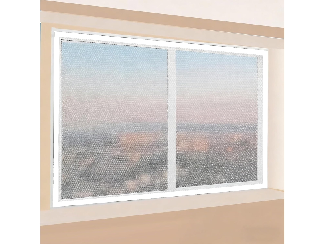Kits De Aislamiento Reutilizables Para Ventanas, Lámina Aislante Térmica Gruesa Bloquea El Aire Frío, Invie...