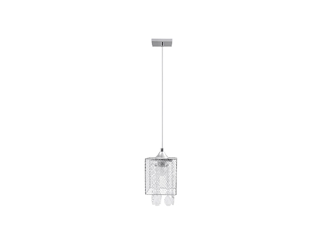 Lámpara De Suspensión Gracja En Metal Cromo 13X13X13 Cm EPIKASA