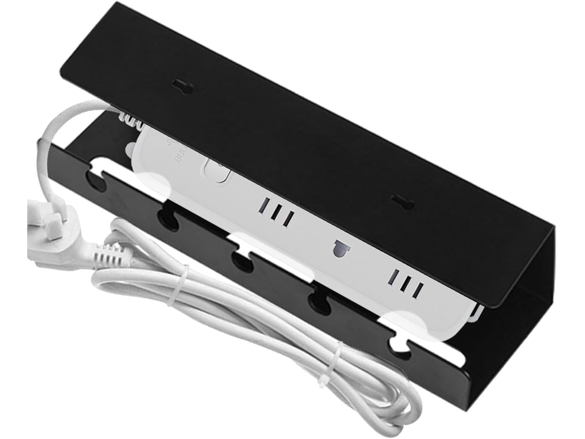 Gestión De La Cabecera De La Cama: Perforación | Soporte De Almacenamiento Para Enchufes | Adhesivos Para Cables, Tornillos, Tv, Escritorio, Juegos