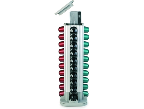 Soporte IBILI Cápsulas de Café Rotativo (Acero Inoxidable - 36x15x15 cm)