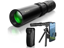 10 300x40mm Zoom Hd Monocular High Power Bak4 Fmc Prism Monocular À Prova Dágua Com Tripé Adaptador De Smartphone Para Adultos Crianças Saisiyiky