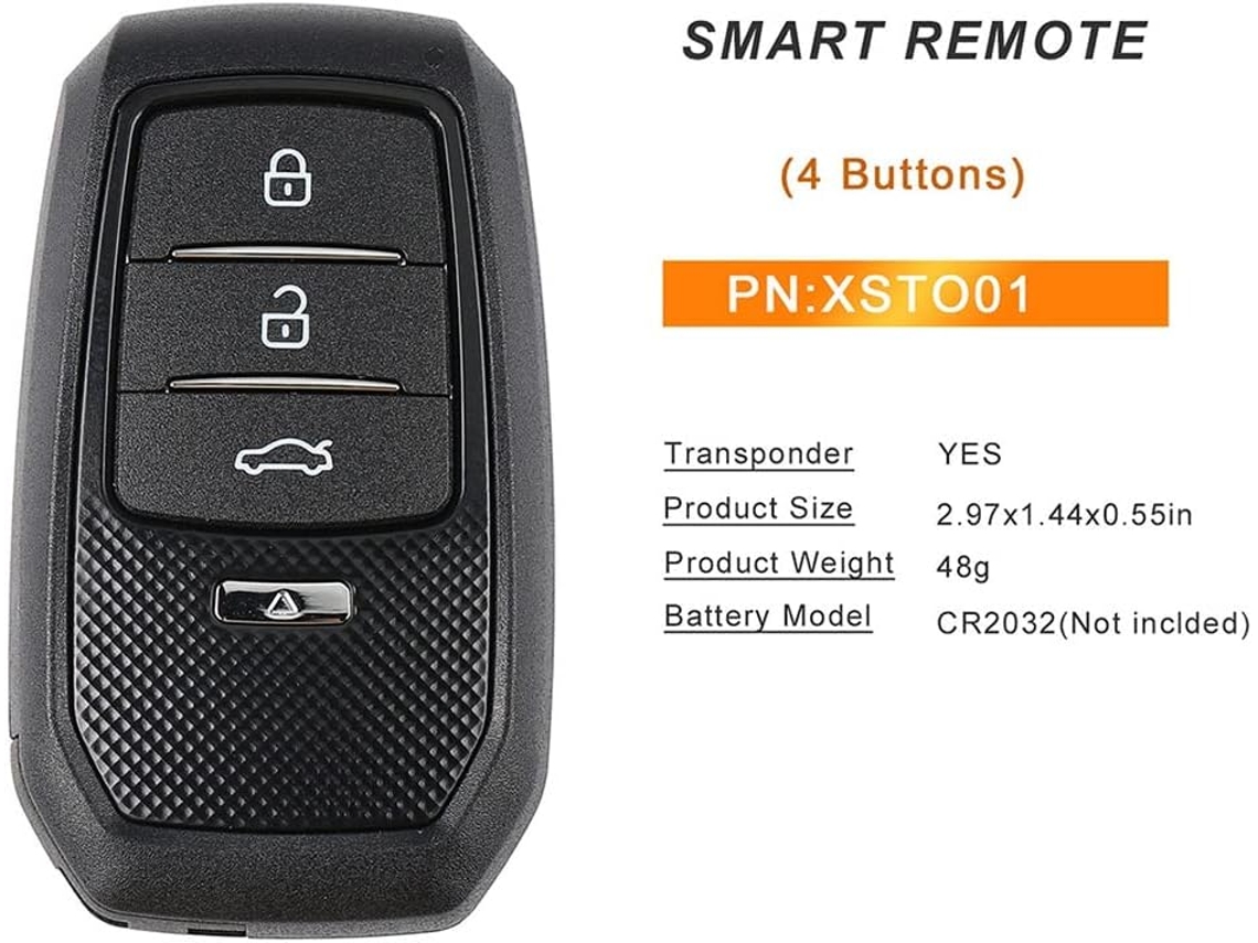 Xsto01en Juego De 5 Llaves Universales Para Coche Xm38 4d 8a 4a All One Vvdi2/vvdi Con Estuche