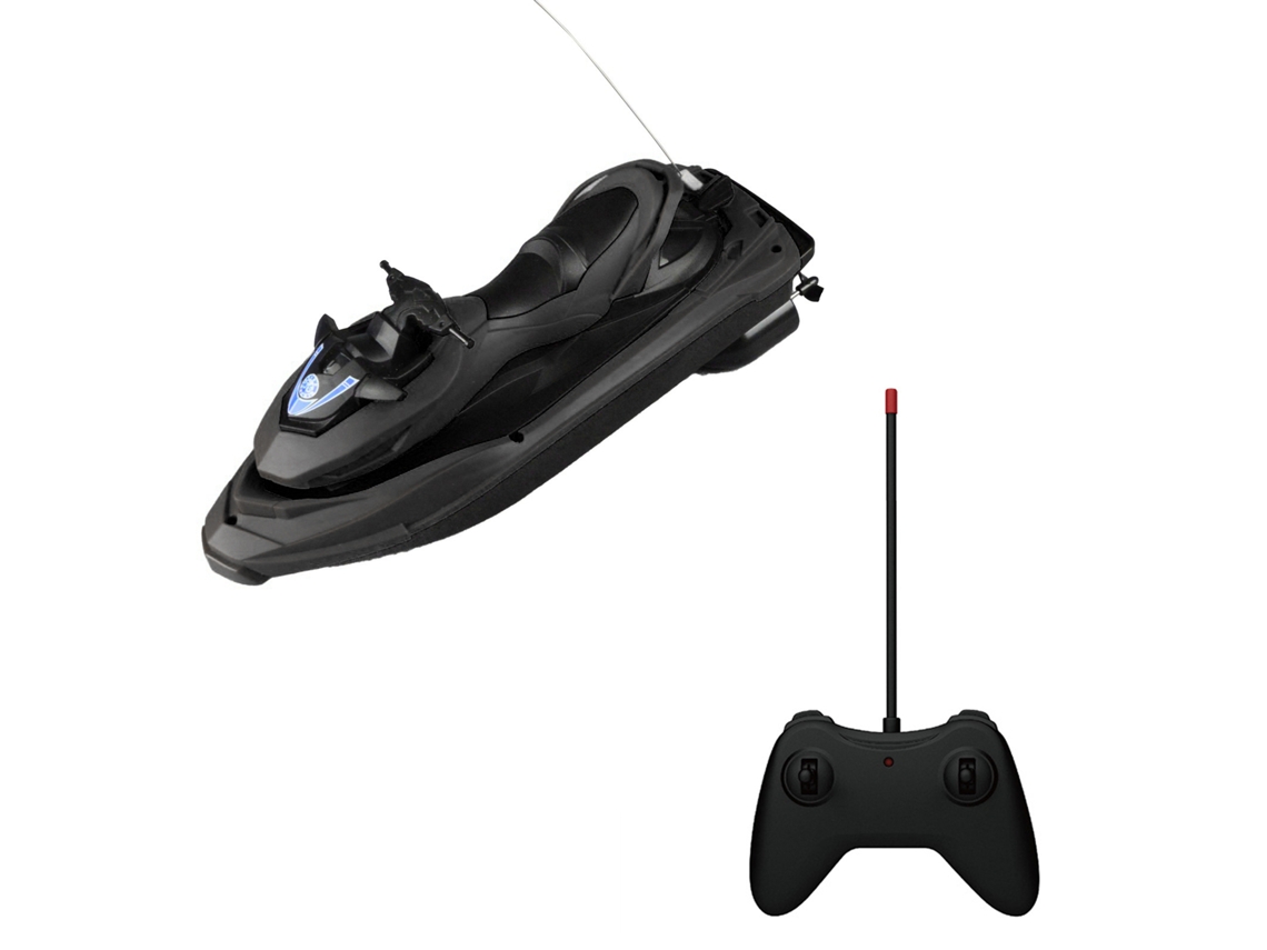 Lancha Teledirigida De Alta Velocidad Para Niños Y Adultos, Mini Barco De Juguete Negro, 4 Canales.