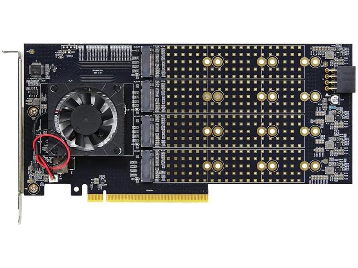 Tabla De División De Unidades Libre Plx 8749 Chipset Pcie 3.0 A M.2 Nvme Tarjeta De Extensión De Disco De 8 Ranuras