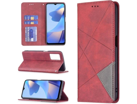 Funda Oppo A16 HFS-HOUSE Losange (Rojo)