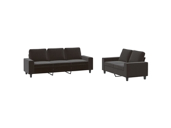 Maison Exclusive - Juego De Sofás 2 Piezas Tela Negro