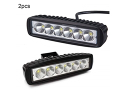 Foco De Proyección Led Marino Negro De 12 V Y 18 W Para Barcos, Yates, Camiones, Suv Y Pontones.