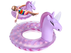Flotador Hinchable Para Niños, Con Diseño De Unicornio Brillante, Perfecto Para Actividades Al Aire Libre En Verano, Muy Duradero Y Antivuel