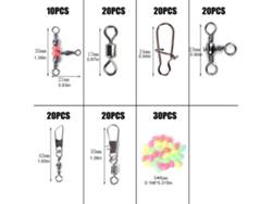 Juego De Accesorios De Pesca Con Alicates Y Extractor De Anzuelos, 140 Piezas Para Pesca En El Mar.