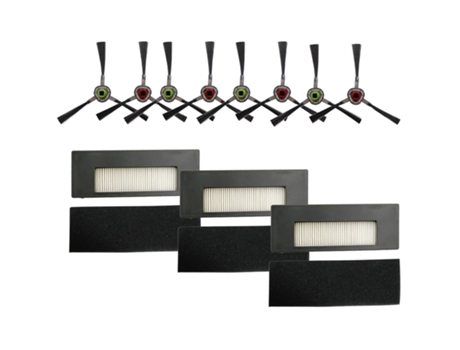 Kit de repuesto de filtro de vacío para Ecovacs Deebot De55 De53 De6G, cepillo lateral para aspiradora, cepillo de filtro Hepa