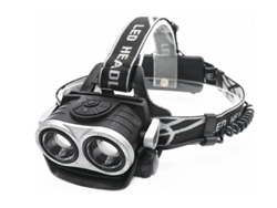 Linterna Faro 1000 Lúmenes 2.4 Oz Recargable Negro