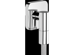 Conexión de pared Fixfit Fine Q con seccionador, 28884000, color cromo Hansgrohe