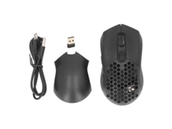 Ratón Inalámbrico 2.4g/bt5.1 Con Dpi Ajustable, Retroiluminación Rgb, Plug And Play Para Juegos Y Uso De Oficina - Negro