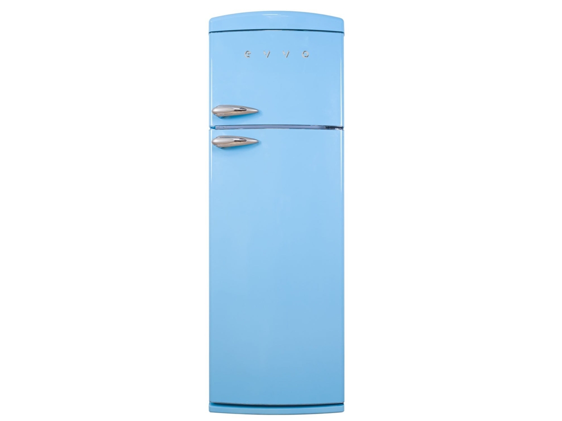 Refrigerador Evvo F50 Retro Blue de 2 puertas, 242 L, 70 L, Azul, Total No Frost