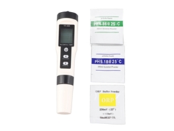 Medidor De Agua Digital 4 En 1 Ip67 Ph Orp H2 Temperatura Con Retroiluminación Y Sonda Desmontable
