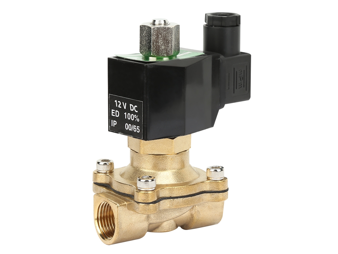 Válvula Solenoide Eléctrica De Latón Dn15 G1/2" Con Control Electromagnético, 12 V Cc, Para Agua, Aire Y Gas.