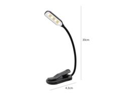 2026-luz De Lectura Recargable Con 7 Led 3 Niveles De Brillo Interruptor Táctil Clampable Para Libros Niños Lámpara De Noche