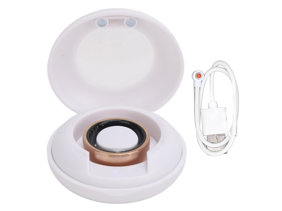 Anillo Inteligente De Salud Con Monitor De Sueño, Contador De Pasos Y Impermeable Ip68 Oro Talla 8