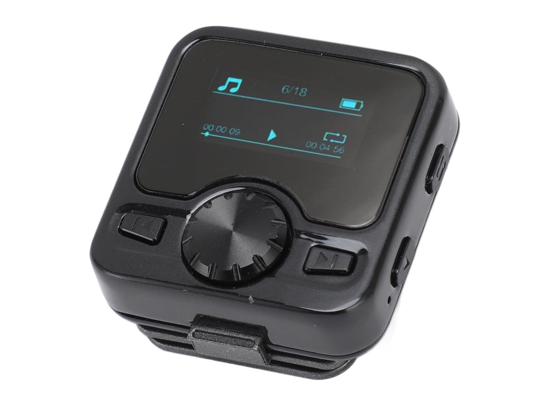 Grabadora de voz digital ELORY con reducción de ruido, rueda giratoria de 360 ​​grados, grabadora MP3 Bluetooth portátil con clip trasero.