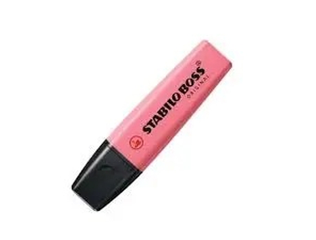 Marcador STABILO boss 70 pastel - cor rosa cereja pastel (1 unidade)