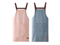 2 Unidades Delantal De Cocina, Resistente A Goteo Con 2 Bolsillos, Delantales De Cocina Para Mujer Y Hombre