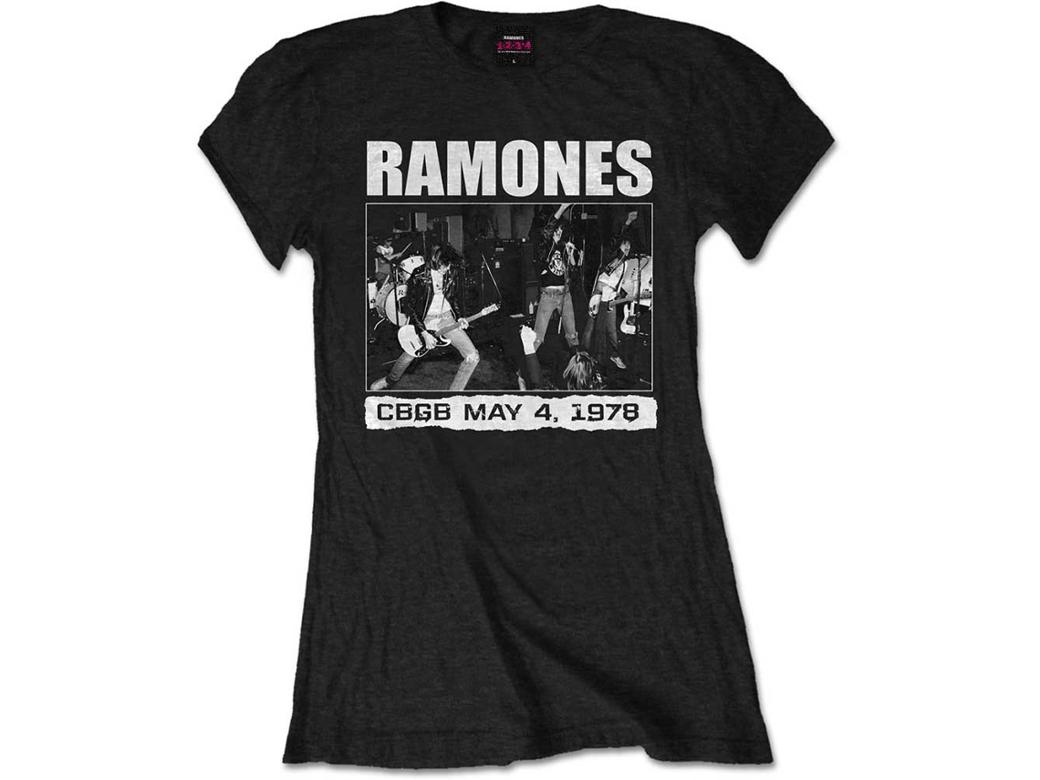 Camiseta ROCK OFF Ramones - CBGB 1978 Negro (Talla: XXL)