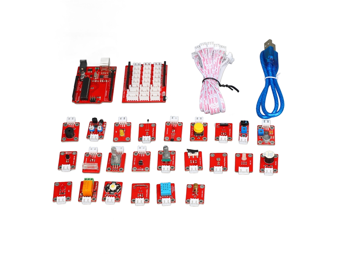 Yncm2026-kit De Aprendizaje De Placa De Desarrollo Para Principiantes Con Programación Gráfica, Sensores Y Módulo Led