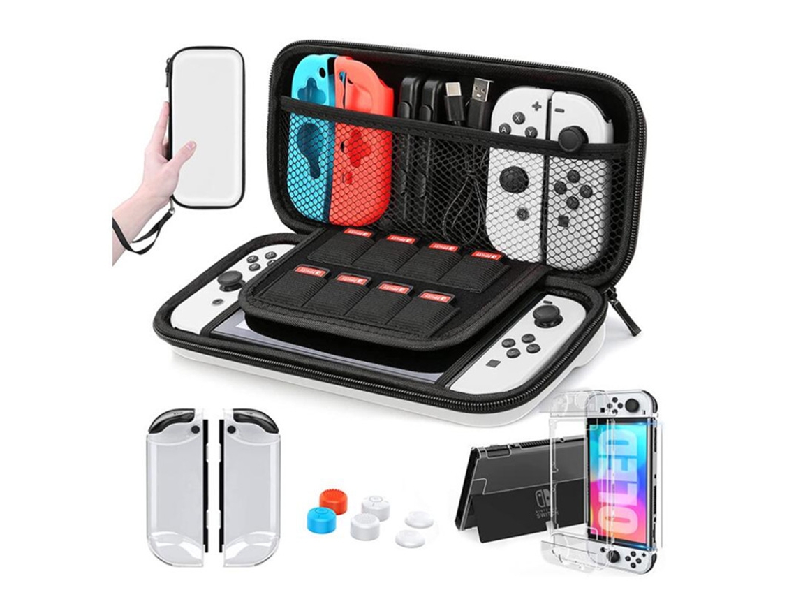 Kit Blanco: Estuche + Funda + 6 Protectores + Vidrio