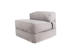 Puff Cama Desenfundable 70x190 Cm Gris Claro