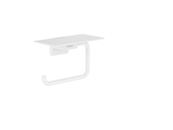 Portarrollos AddStoris de HANSGROHE, con repisa, 41772, Portarrollos AddStoris de HANSGROHE, con repisa, 41772, Color: blanco mate