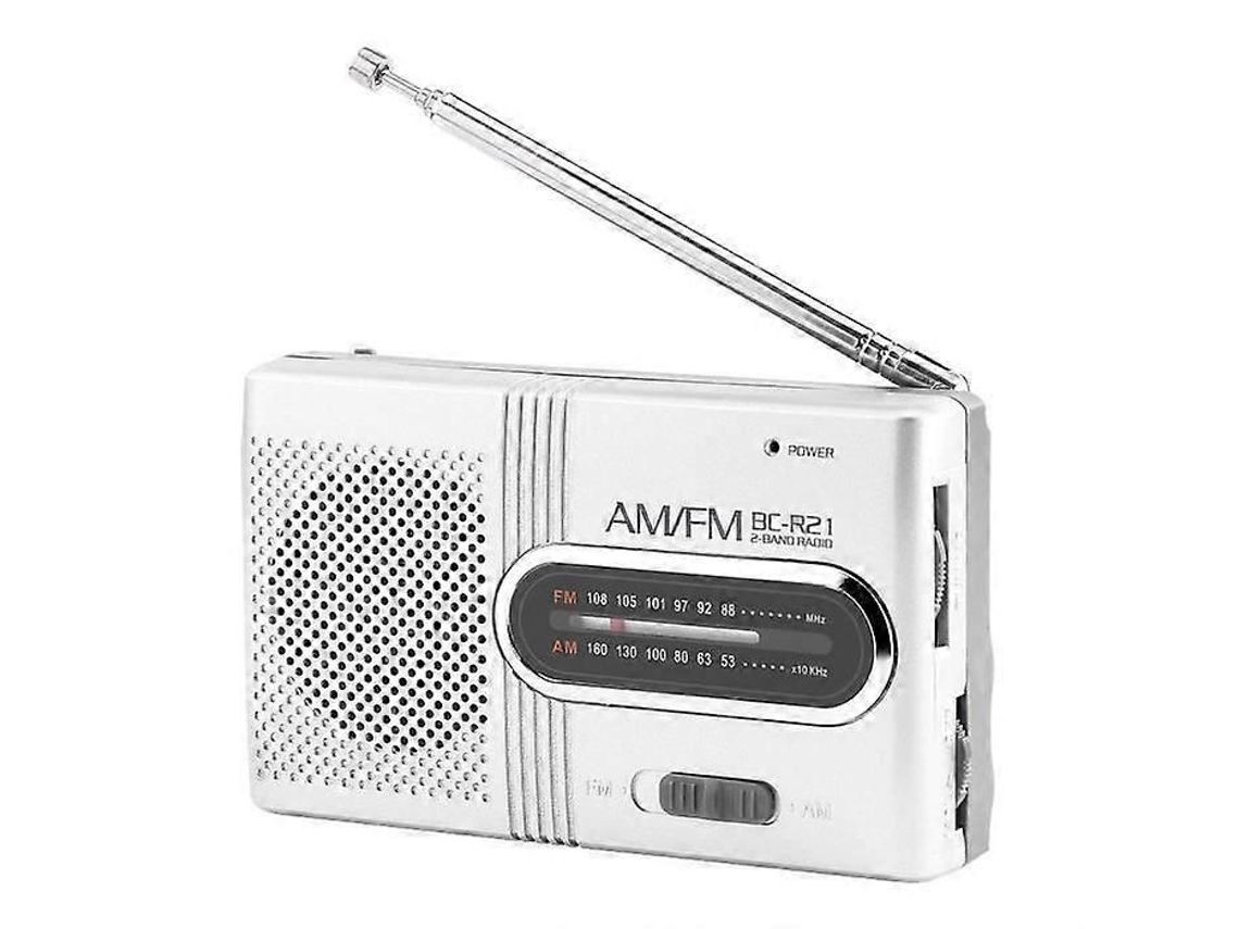 Rádio Portátil Am/fm, Mini Rádio Estéreo Universal Com Antena Telescópica - Hen
