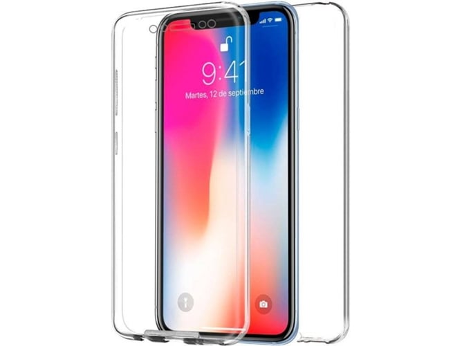 Funda iPhone X, XS COOL 360° Transparente