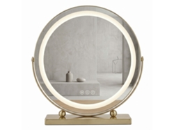 Espejo Rea Make-up Gold 40cm Led