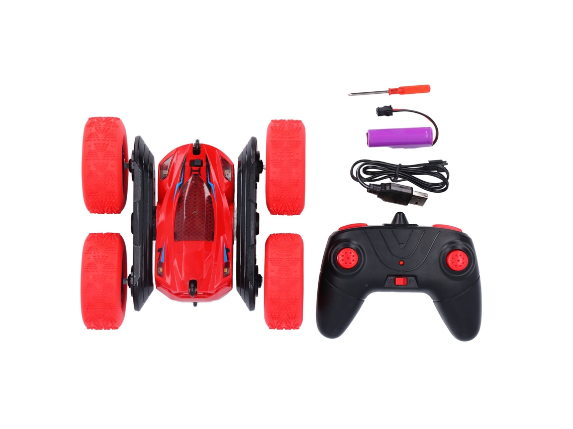 Coche Acrobático Teledirigido De 14 Km/s, Todoterreno, Para Niños A Partir De 6 Años - Rojo