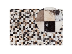 Alfombra BELIANI Cerli de Piel de vaca Multicolor 160x230