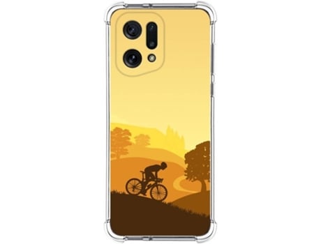 Carcasa para Oppo Find X5 5G TUMUNDOSMARTPHONE Dibujos Antigolpes Ciclista Multicolor