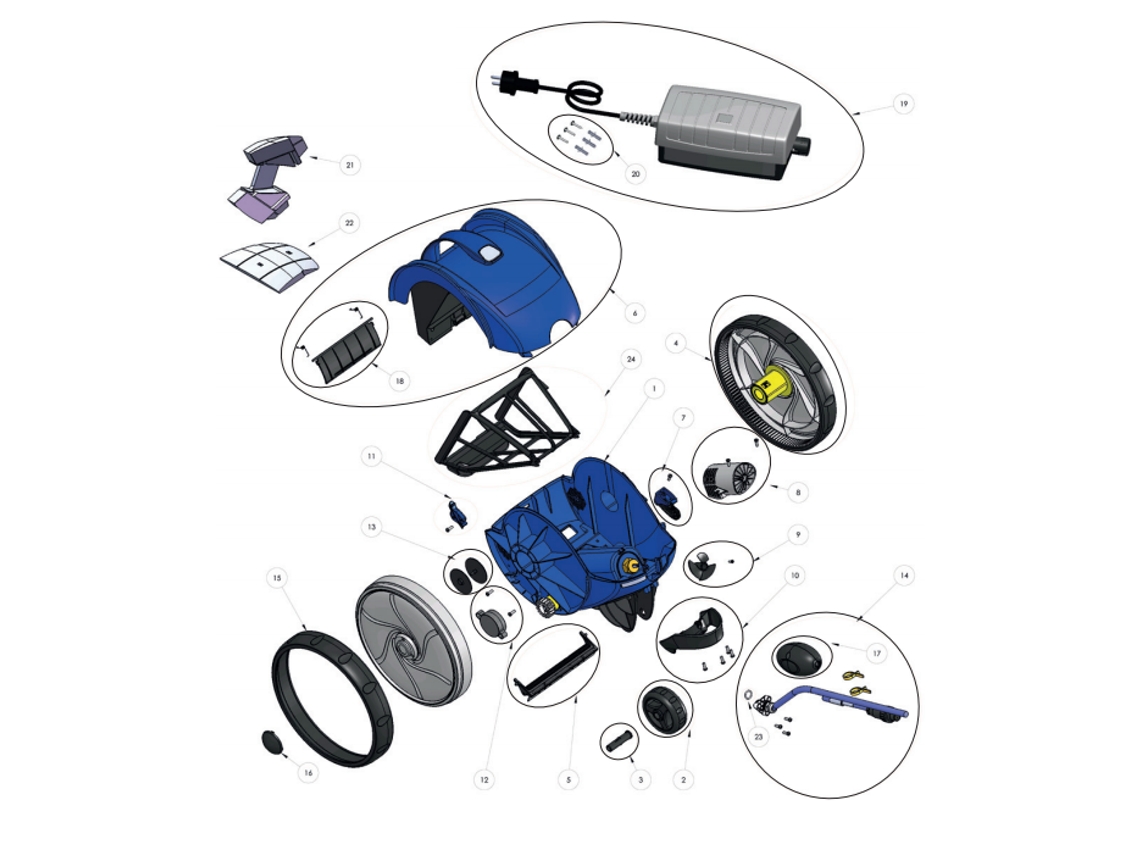 Aspirador Vortex 1 ZODIAC - Recambios