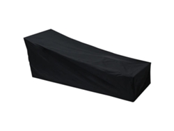 Funda impermeable para tumbona, protección para muebles de exterior, fabricada en tela Oxford 210D, resistente a los rayos UV y al viento, transpirable y fácil de limpiar.