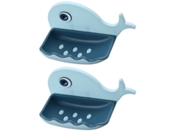 Soporte para jabonera en forma de ballena autodrenante Kofihety