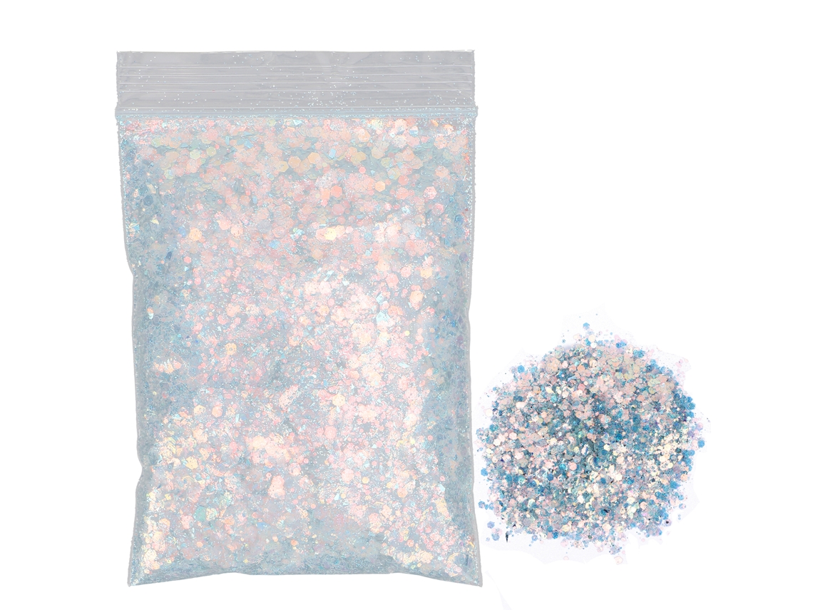 Rebe-pó Lantejoulas Brilhantes com Glitter para Decoração de Unhas - Lantejoulas Sortidas 50gyj06