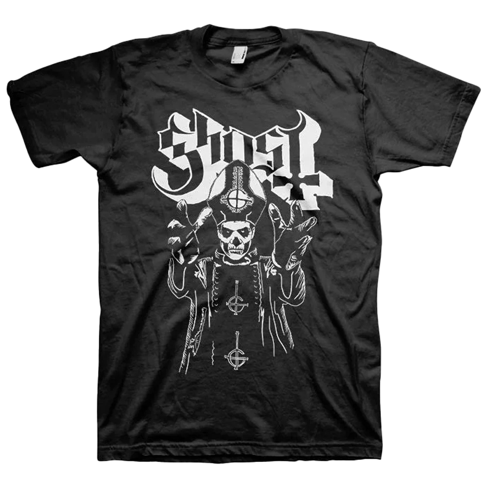 Ghost Papa Wrath T-shirt Unisex Rockinstone Size:m