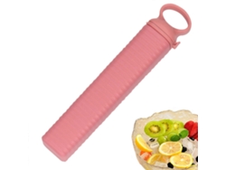 Molde triangular flexible de silicona para hielo, fácil de desmoldar, para bebidas, ideal para el hogar y los viajes, color rosa.
