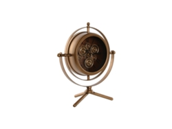 Reloj de mesa, metal, cristal, mecanismo, 36x19x41cm ALEXANDRA HOUSE LIVING